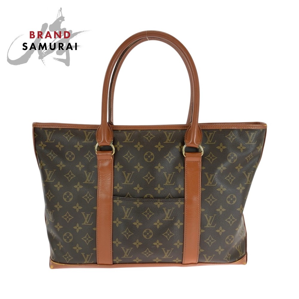 LOUIS VUITTON Monogram PM Tote Bag in Brown with Gold Hardware M42425