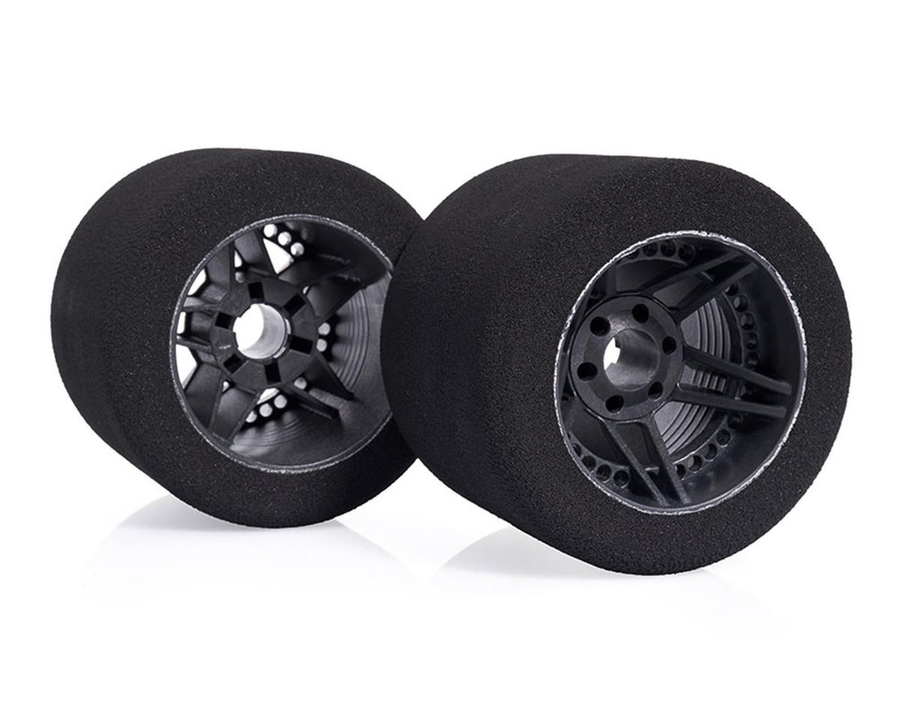 Matrix 60mm 1/8 On-Road Foam Rear Tires(Carbon Rim) (2) (Pin Style)