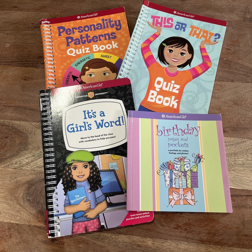 American Girl Teen/Tween Girl Activity Books Lot of 4: Quiz Books, etc