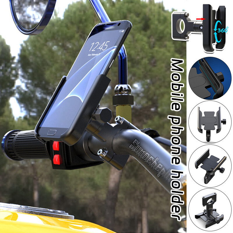Secure Bike Handlebar Mobile Phone Mount Bracket for Bicycle and Motorbike Cycling Accessories