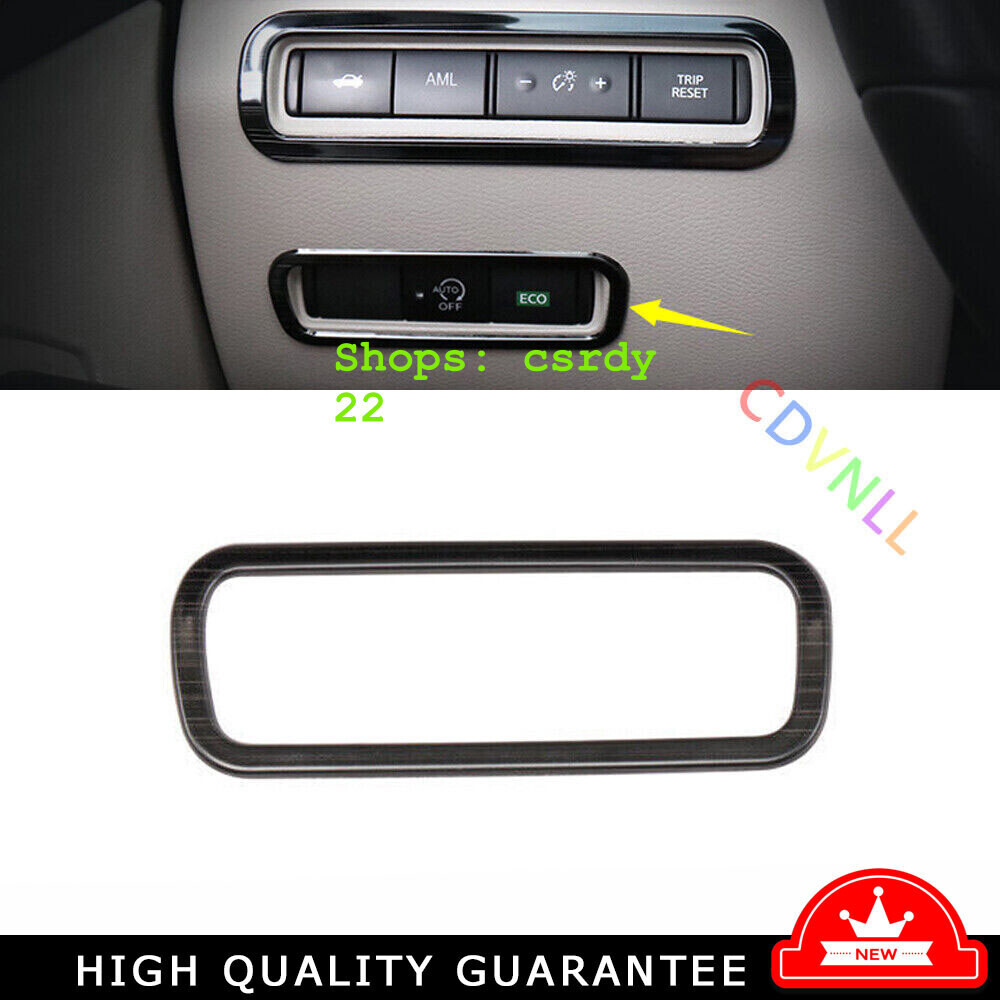 Headlight Switch Control Cover Trim For Nissan Altima Teana 19-22 Black Titanium