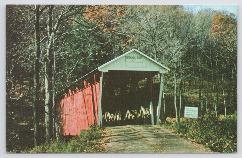 Bridge~Kintersburg Bridge @ Crooked Creek Indiana County PA~Vintage Postcard