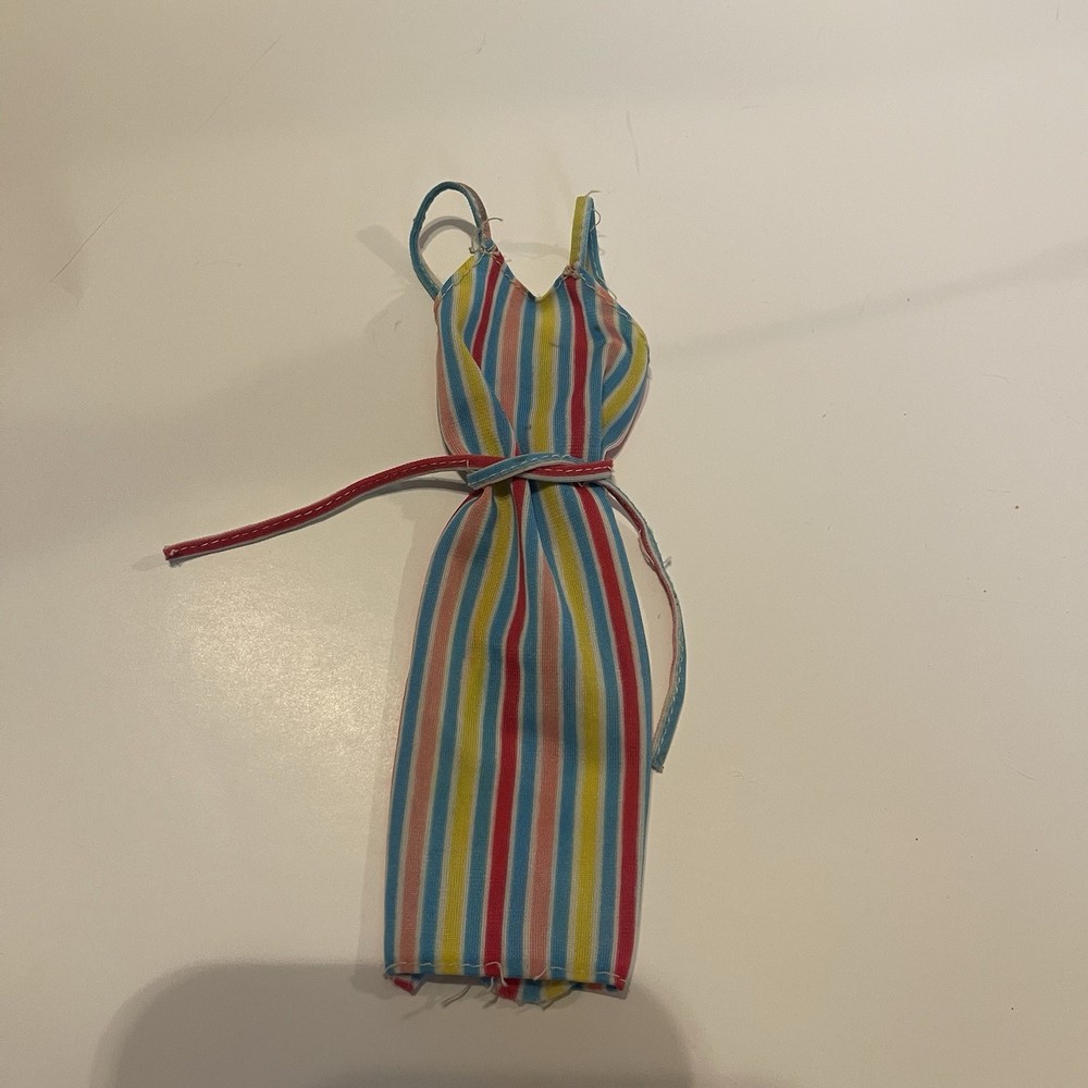 Vintage 1978 Mattel Barbie Best Buy Fashion #1354 Striped Sheath Dress Skipper