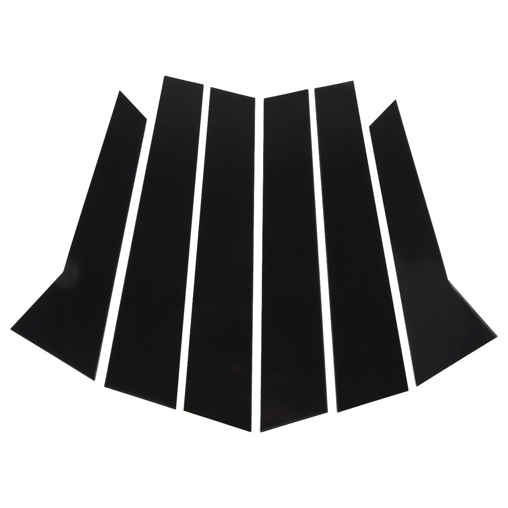 Glossy Black B Pillar Post Trim Window Decal Kit for macan 2014 to 2023 6 Pieces