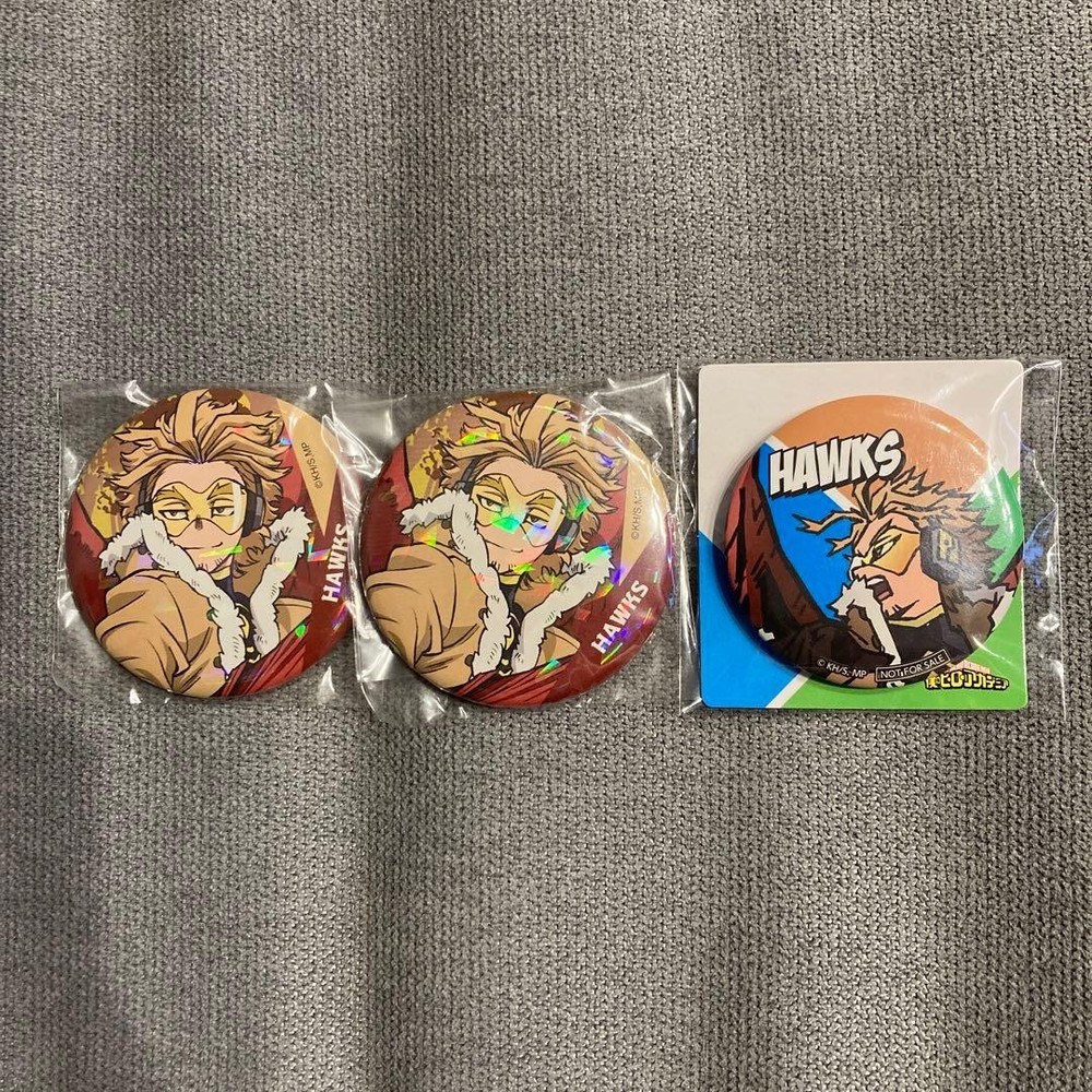 My Hero Academia Hawks Can Badge 3-Piece Set