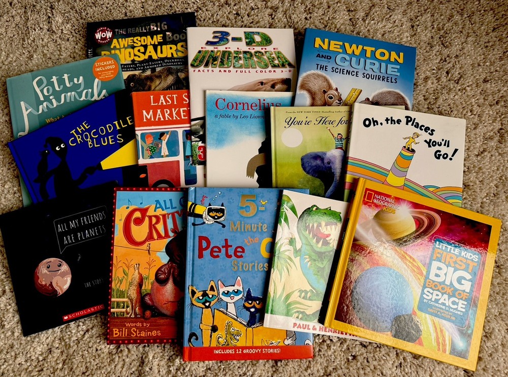 Lot 14 Educational Fun Picture Books Popular Reading Story Dr.Seuse Pete The Cat
