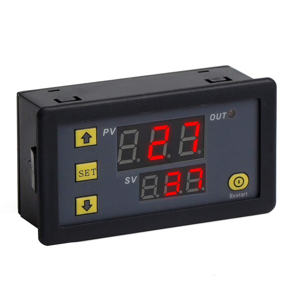Automotive Digital Timer Relay Board DC 12V 20A 1500W Relay Module with Dual