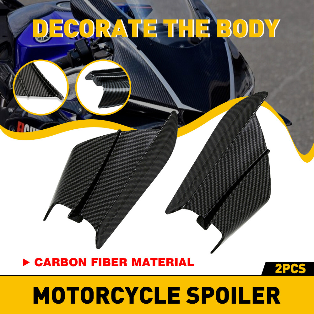 Adjustable Motorcycle Wind Deflector Clip-On Windscreen Extension 2 Pack