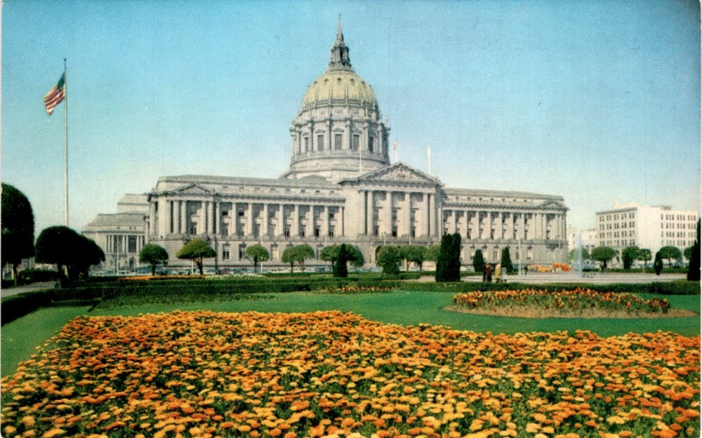 CITY HALL, SAN FRANCISCO, CALIFORNIA, Civic Center, U. Postcard