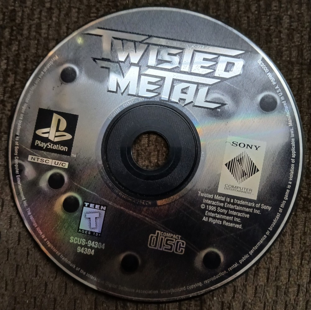 Twisted Metal PS1 (PlayStation 1, 1995) Disc Only