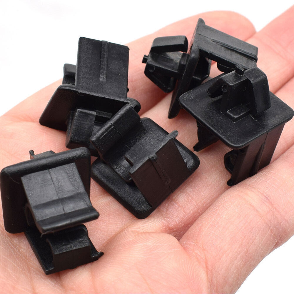 2x Universal Car Hood Prop Rod Holder Clips Cover Black Hood Pin Accessories