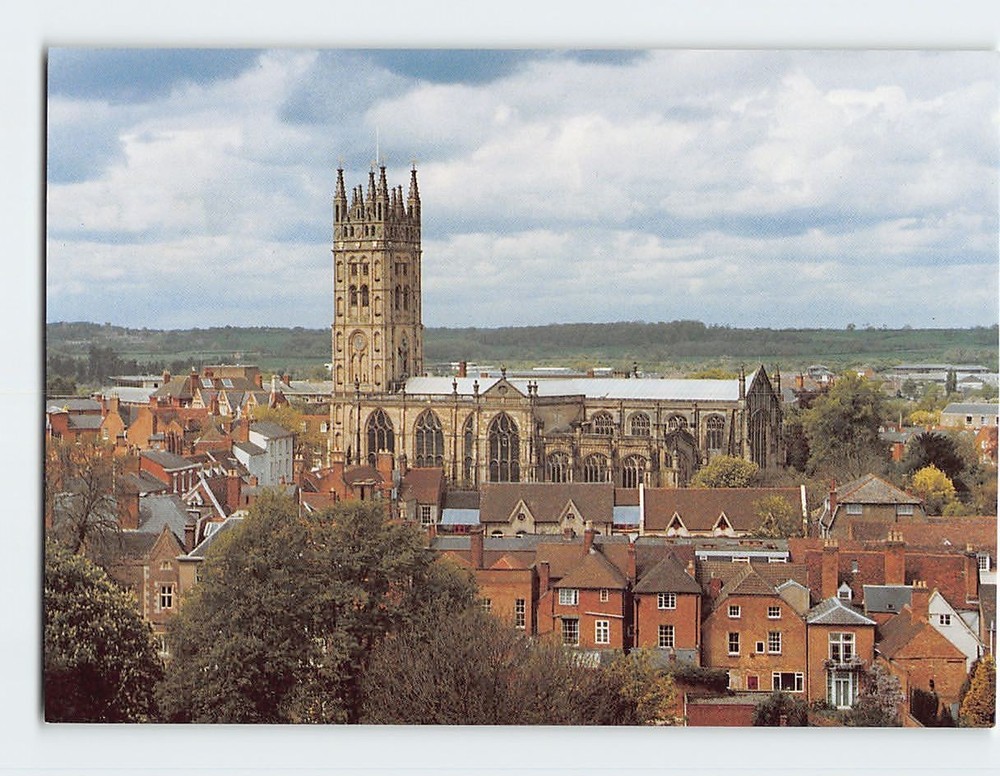 Postcard Collegiate Church of St. Mary in Warwick England