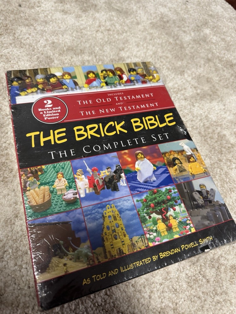 The Brick Bible Complete Set Old & New Testament LEGO Book Set Sealed 2 Books