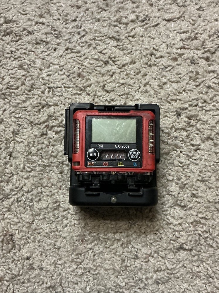 RKI GX-2009 Portable 4-Gas Monitor - JAPAN - Powers On w/ Charging Dock ONLY