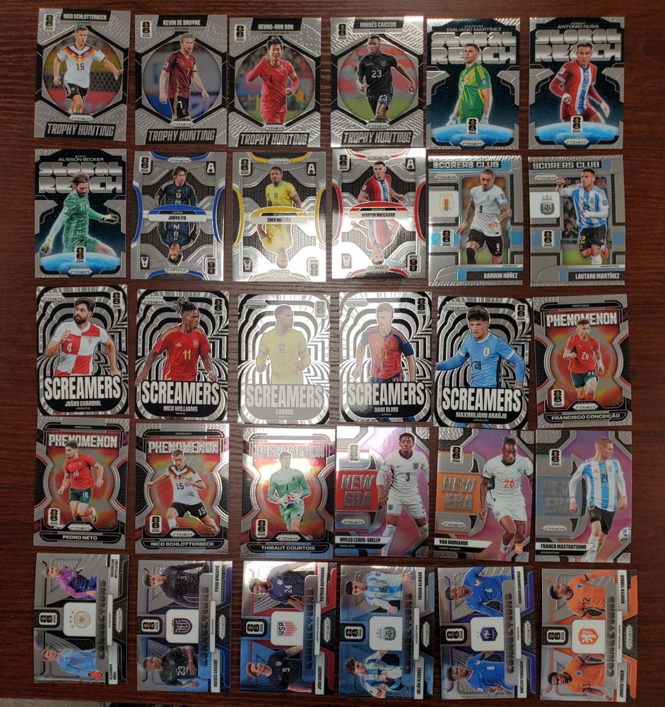 (30 Card Lot) 2026 Panini Prizm FIFA World Cup Inserts!