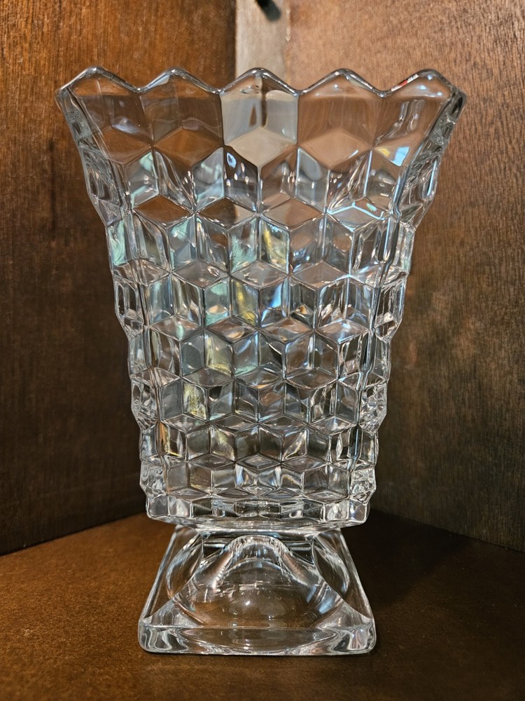Vintage Fostoria American Cubist 6 1/2
