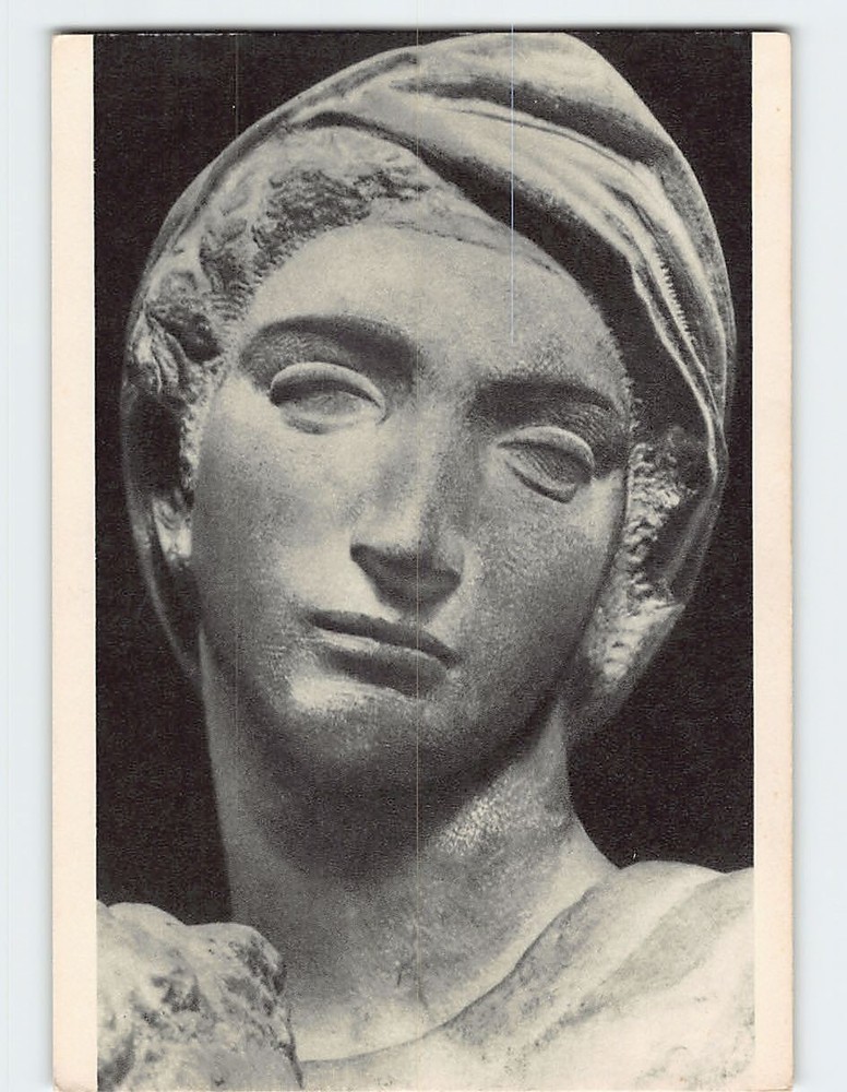 Postcard Detail of Medici Madonna Sculpture by Michelangelo