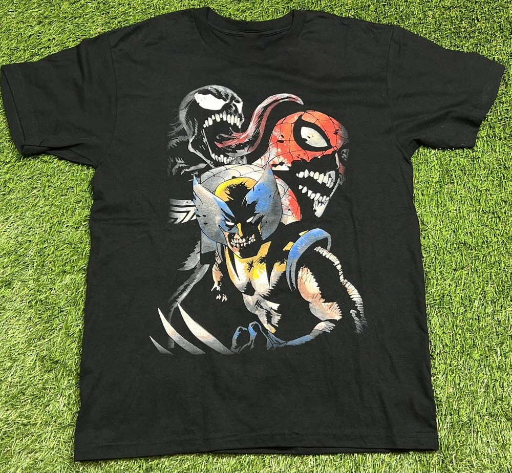 2007 Mad Engine Marvel Zombies Venom Spiderman Wolverine Shirt Reprint