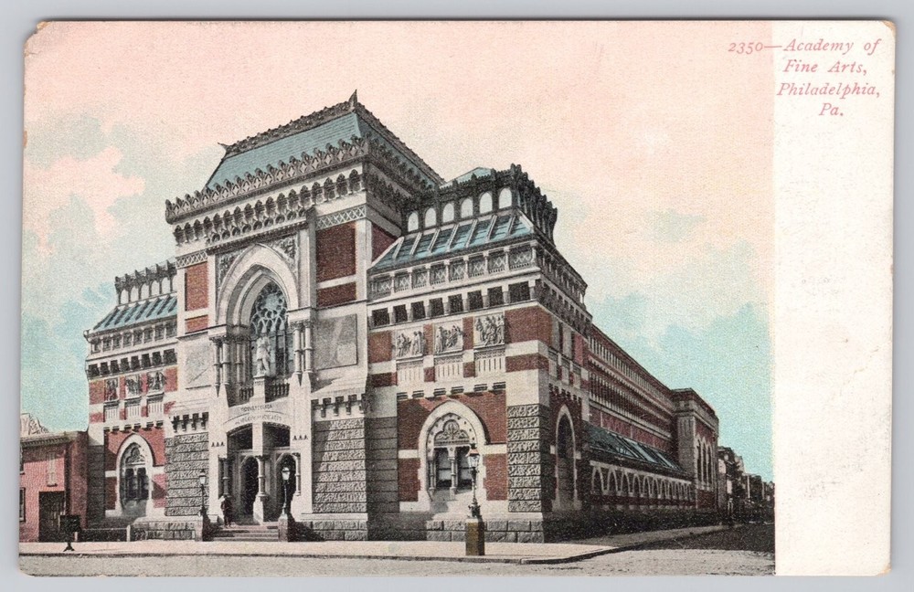 Vintage Academy of Fine Arts Philadelphia PA Postcard 2350-image
