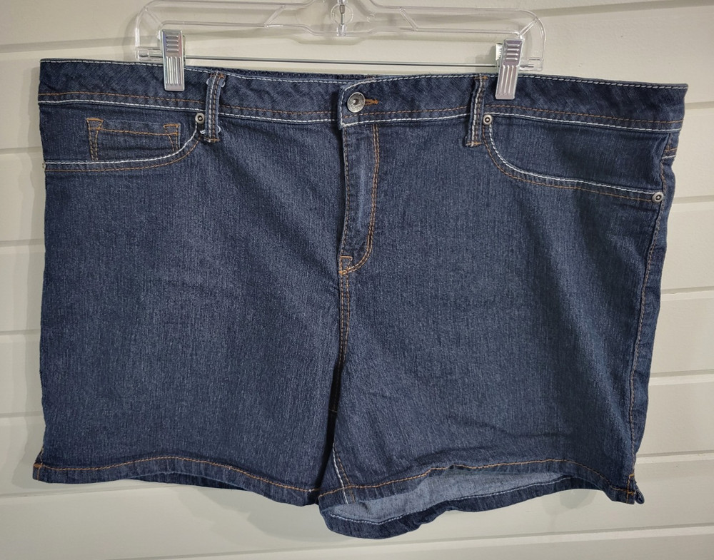 DOT'S Plus Size Womens Shorts Size 24 Blue Jean Shorts