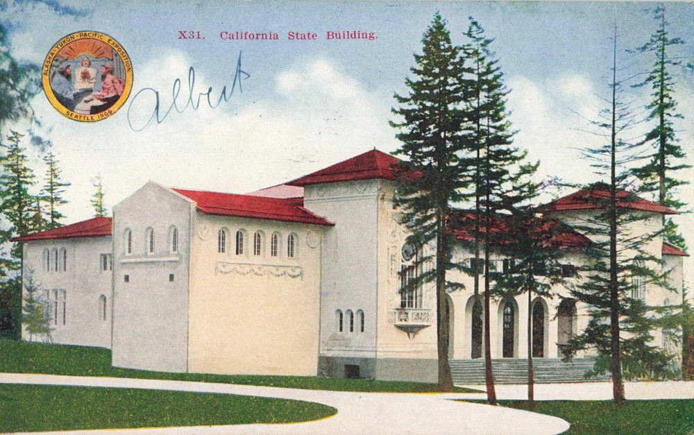 California Building Alaska Yukon Pacific Exposition Seattle Washington 1909 PC