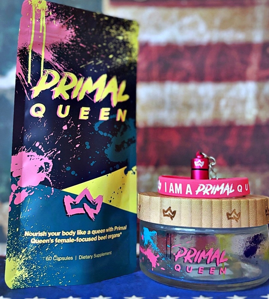 PRIMAL QUEEN Beef Organ Supplement for Women 60ct + STARTER KIT - 1MO Supply!