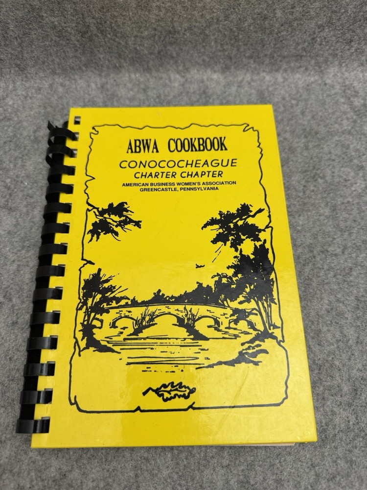 1992 ABWA Conococheague Chapter Cookbook Spiral Hardcover Greencastle PA