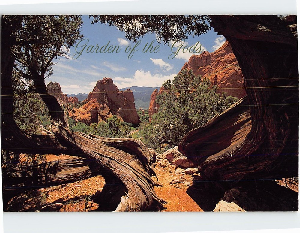 Postcard Garden of the Gods Pikes Peak Region Colorado USA