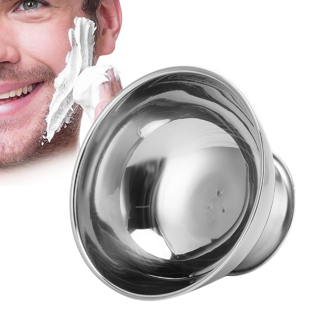 Stainless Steel Shaving Bowl Create Rich Shaving Cream Heavy Duty Shavi FAD