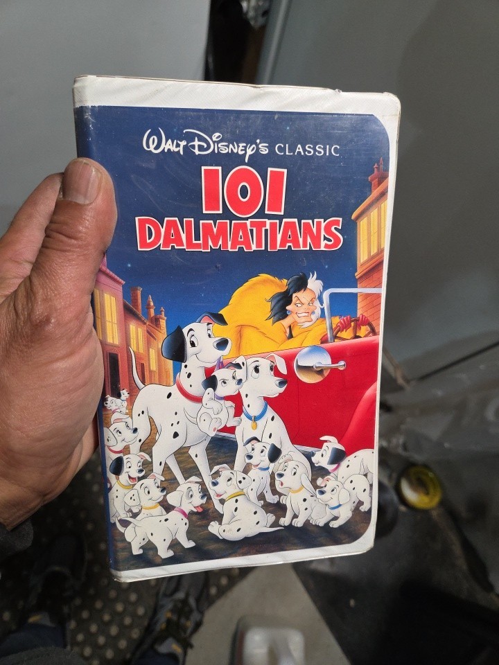 Walt Disney 101 Dalmatians VHS Tape RARE 1992 Walt Disney Black Diamond Classic