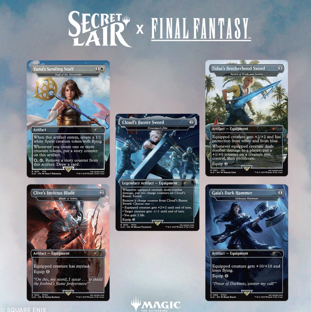 MTG Secret Lair x Final Fantasy: Weapons NON-FOIL EDITION Sealed English
