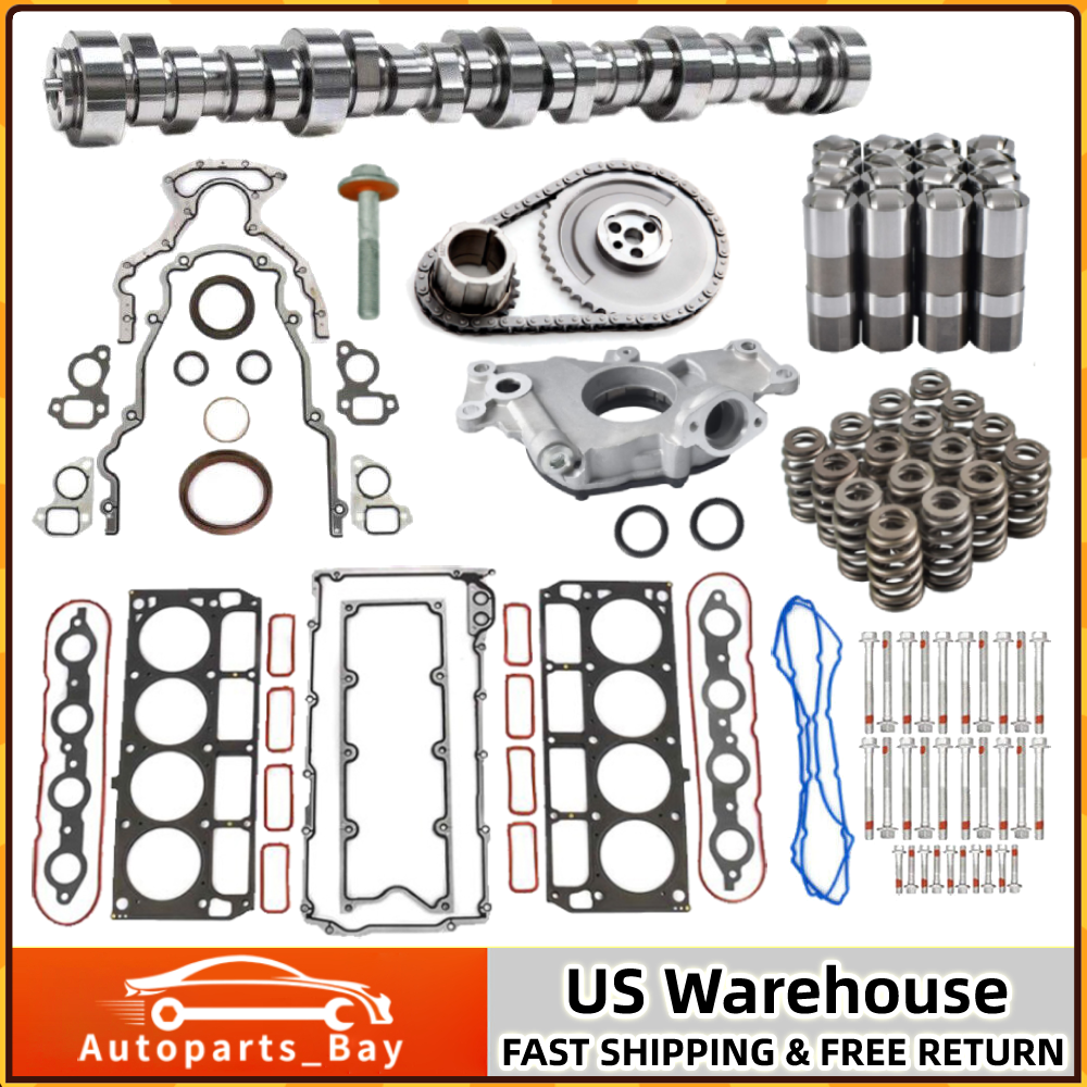 LS 4.8 5.3 6.0L Stage 2 Cam Kit with Lifters Springs Chain Oil Pump
