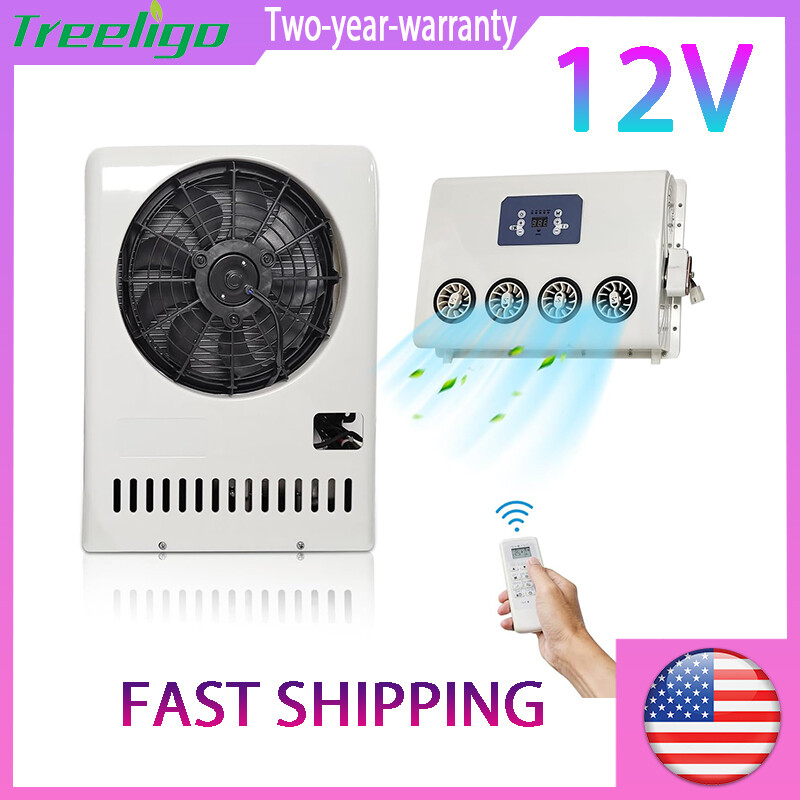 12V 12000 BTU Split AC for Trucks Buses RVs and Caravans
