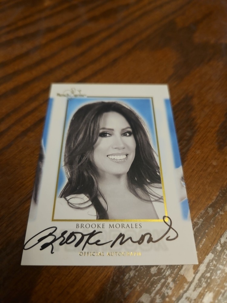 2014 Benchwarmer Hot For Teacher Yearbook Autograph Brooke Morales Auto Playboy