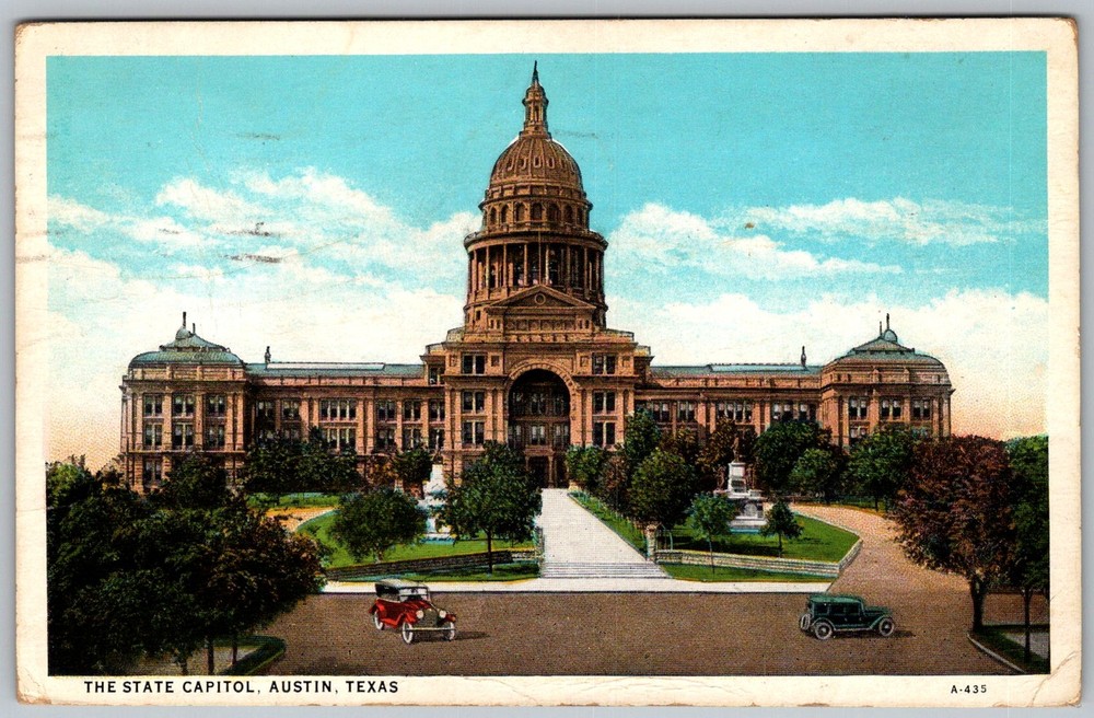Vtg Postcard Texas State Capitol Dome Austin, TX 1930s