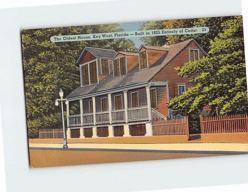Postcard The Oldest House in Key West Florida USA