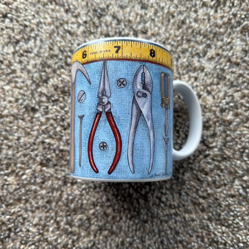 Menards 3D Tool Handle Coffee Mug Pliers Wrench Screwdriver Graphic 14 oz
