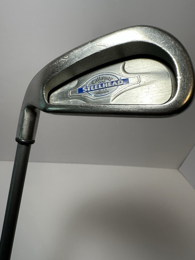 Big Bertha Callaway Steel Head X-14 Iron 4 LH Oversize Grip Light Flex 39”