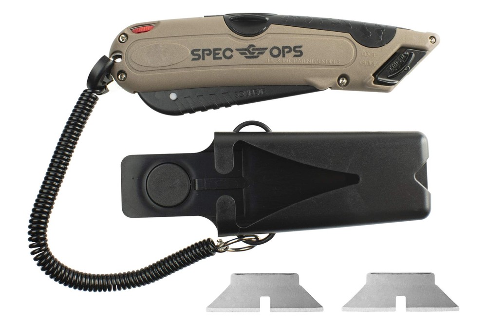 Tools Safety Knife Box Cutter, Includes Holster & Lanyard, 3% Donated to Vete...