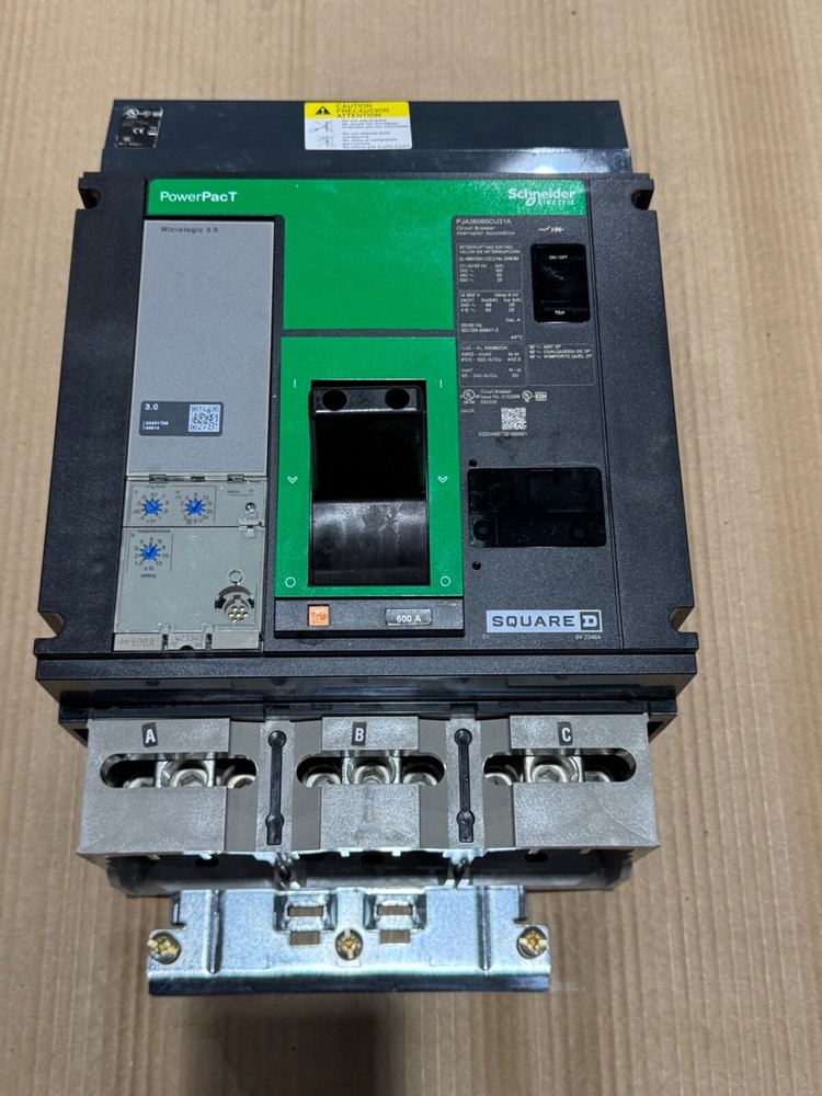 NEW SQUARE D PJA PJA36060CU31A 3 Pole 600 Amp I-Line Circuit Breaker  PJA36060