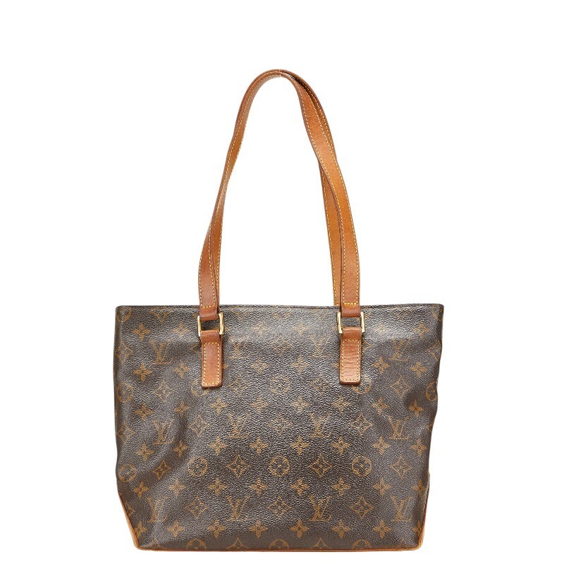 Louis Vuitton Monogram Cabas Piano Tote Bag M51148 Brown PVC Leather Ladies Handbag