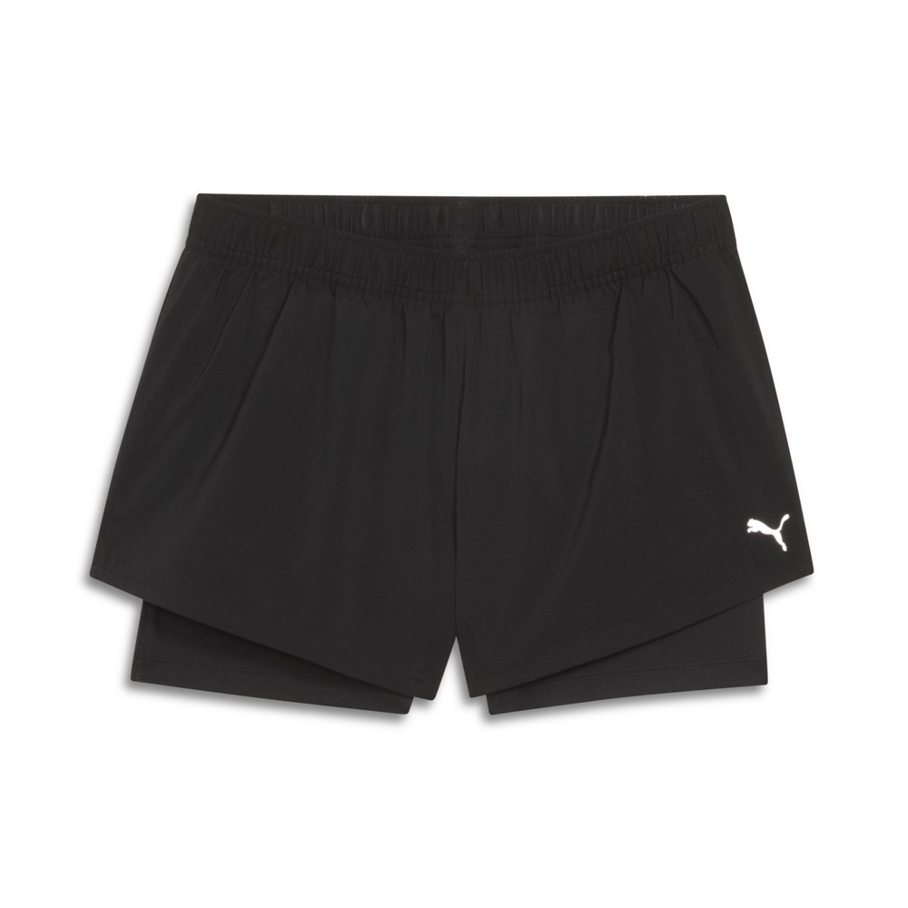 PUMA Woven 2In1 Shorts Womens Black Casual Athletic Bottoms 52772301
