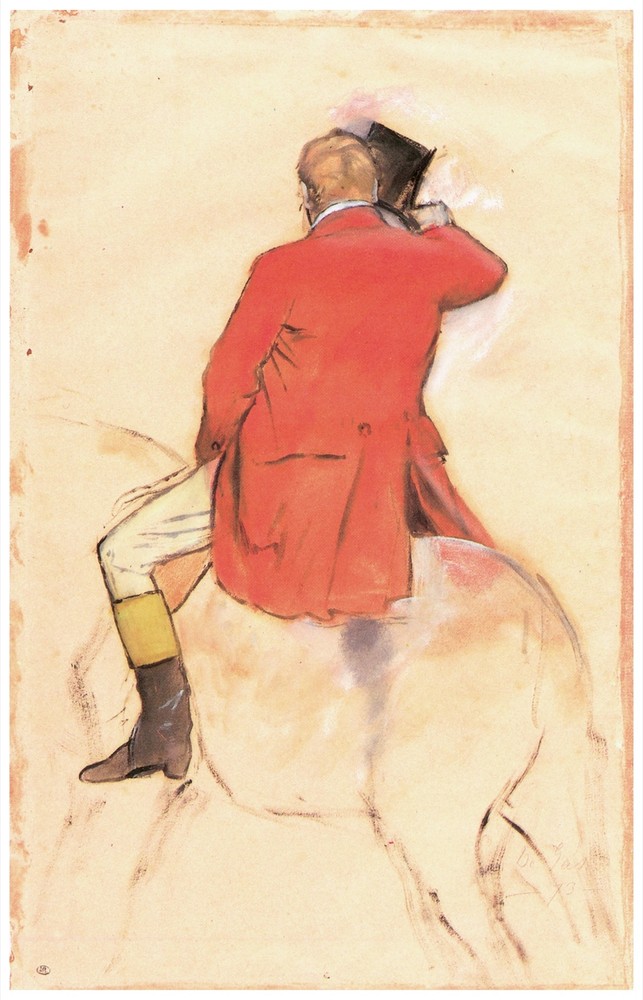 Decor Poster. Fine Graphic Art Design. Man on horse portrait. Wall Art. 1835