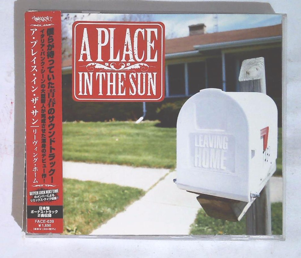 A Place In The Sun – Leaving Home FACE-039 JAPAN CD OBI