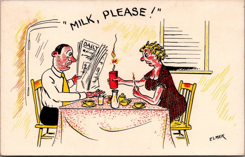 Elmer Anderson Comic Postcard 