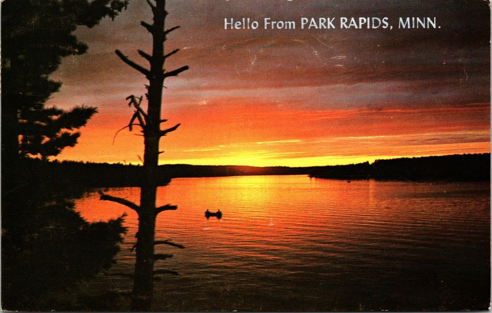 Hello from Beautiful Park Rapids Minnesota Vintage Postcard