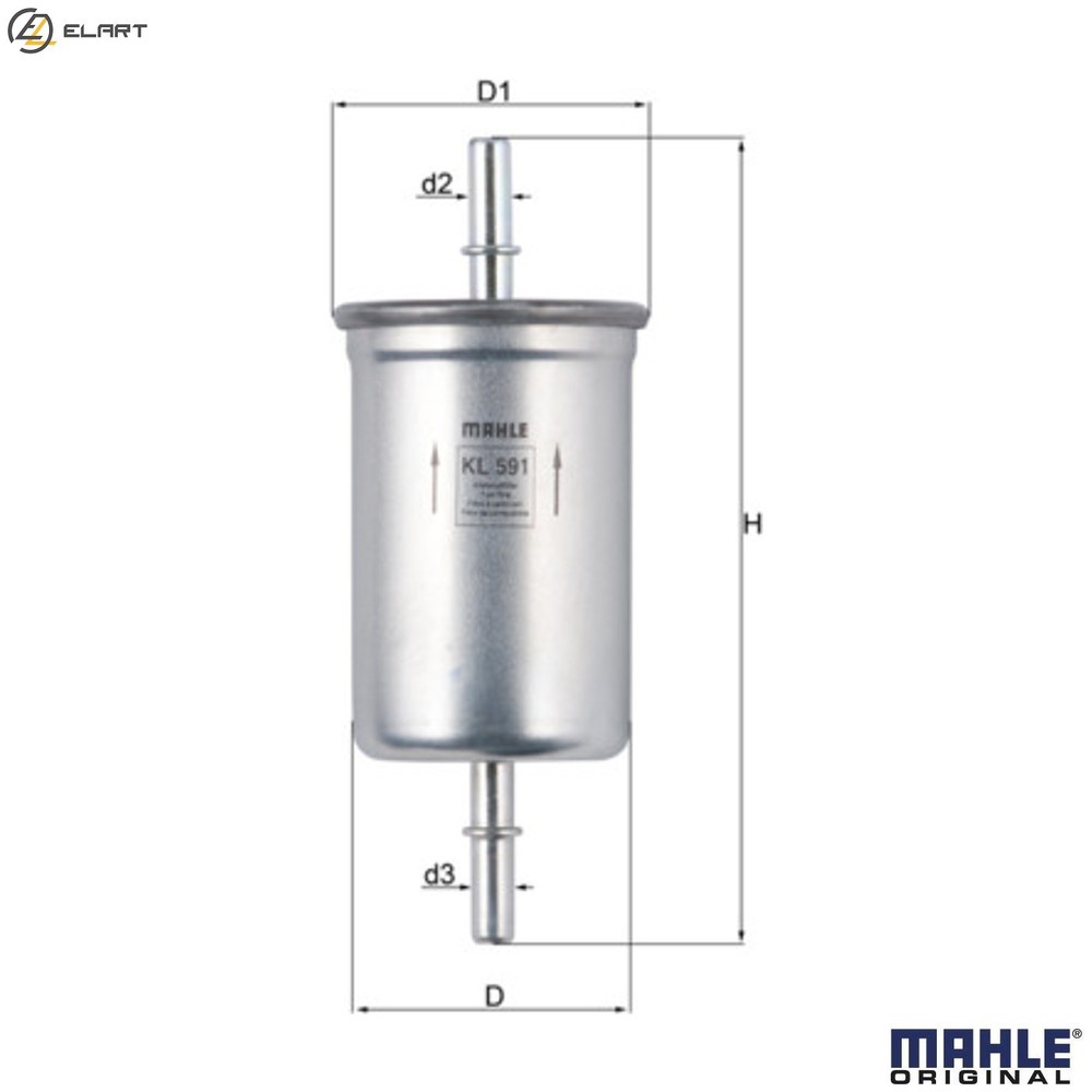 FUEL FILTER KL 591 FOR FORD TRANSIT/Van/Platform/Chassis/Bus E5FC/E5FA 2.3L