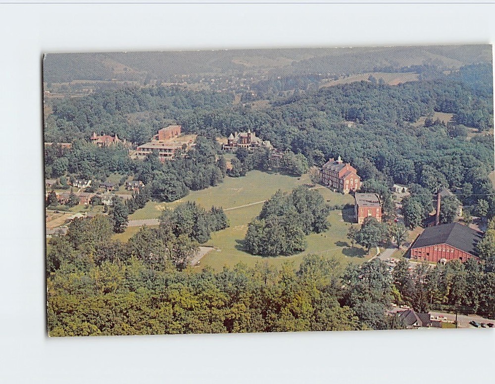 Postcard Aerial View Davis & Elkins College Elkins West Virginia USA