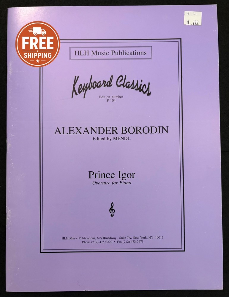 Borodin Prince Igor Overture Piano Sheet Music Keyboard Classics Mendl