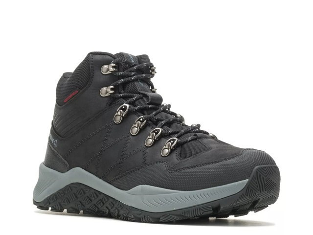 Wolverine 12M Men's Black Steel-Toe Waterproof Hiker Boots with SR & EHR